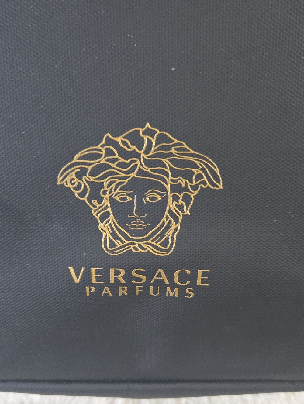 Versace Parfums Black Backpack with Gold Medusa Logo - Picture 2 of 7